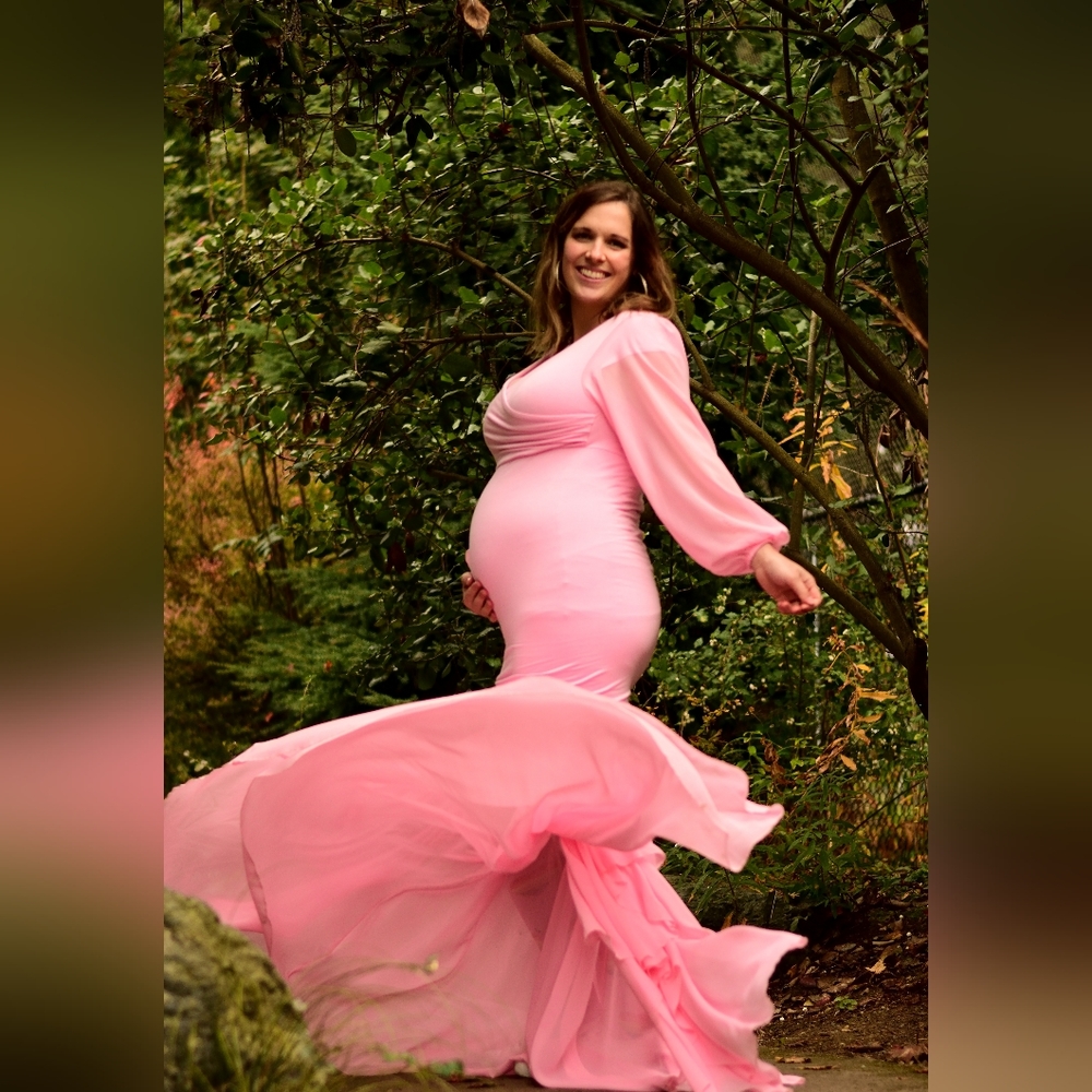 Long Mermaid Maternity Dress
